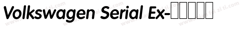 Volkswagen Serial Ex字体转换